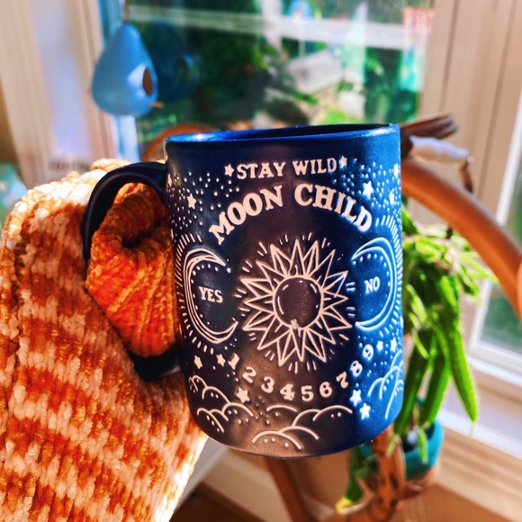 Matte Moon Child Indigo Blue Astrology Mug 🔮 - Picture 4 of 9